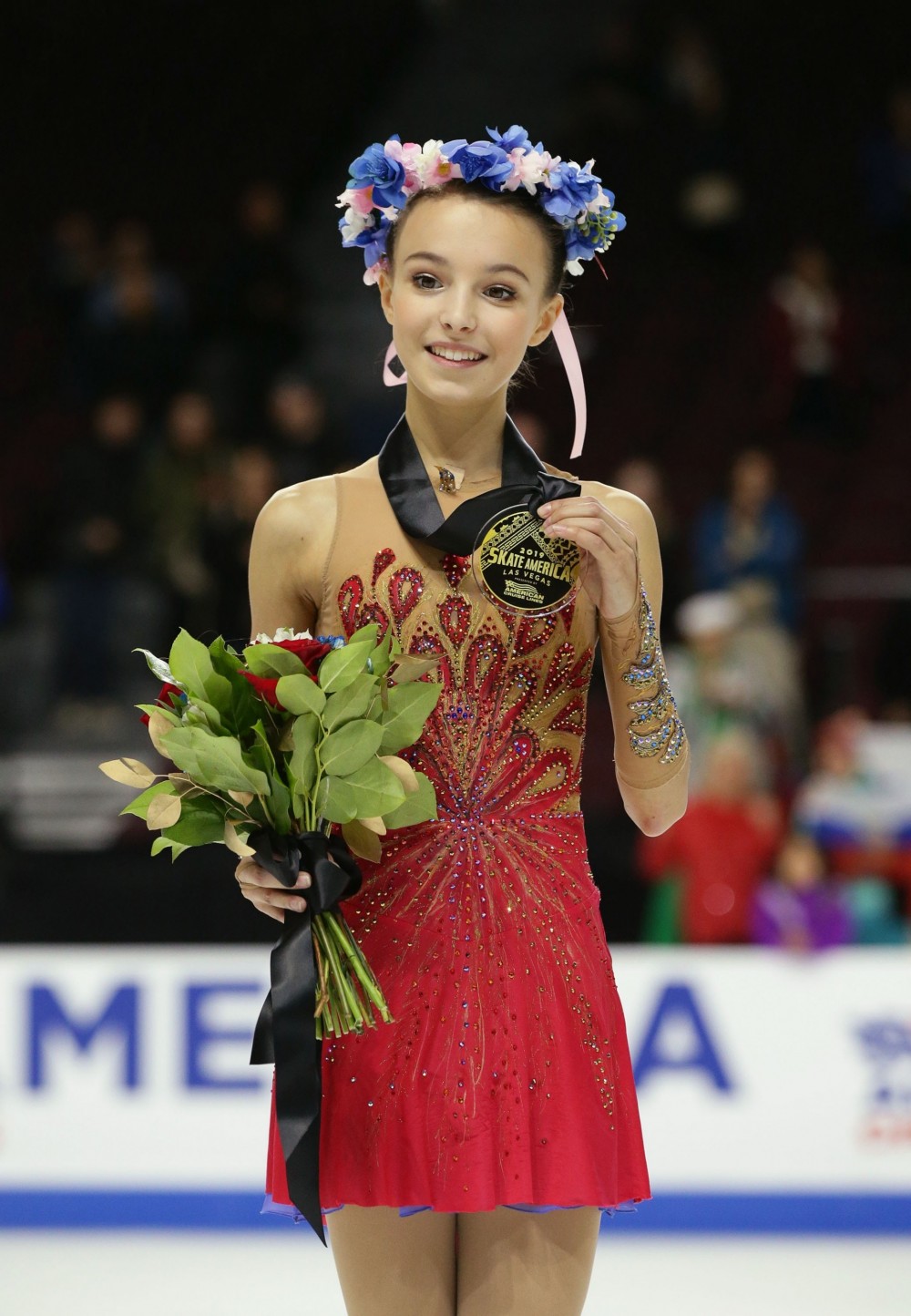 她亦以總分 227.76分，以領先美國選手 Bradie Tennell 11 分贏得花式溜冰大獎賽美國站冠軍。