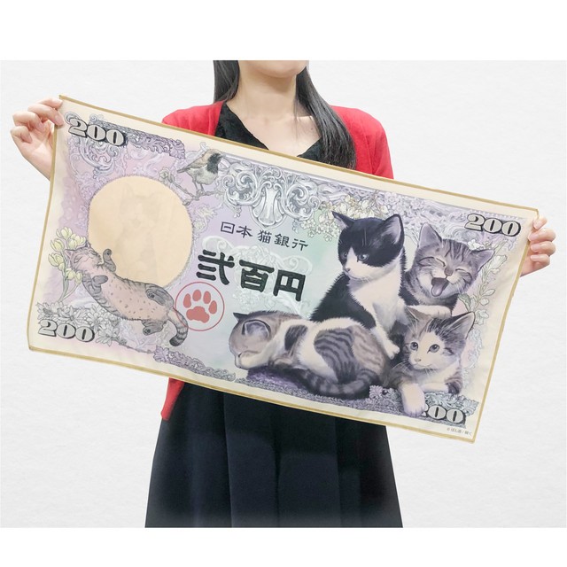 貓咪紙鈔毛巾