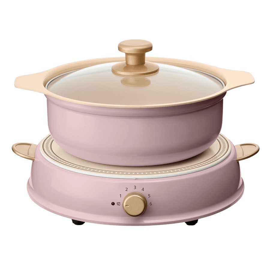 超夢幻的粉色鍋具非常適合用來跟閨蜜打邊爐