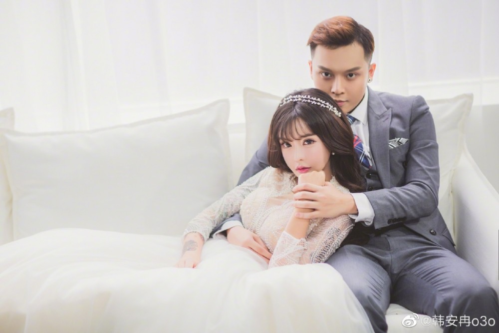網紅韓安冉結婚