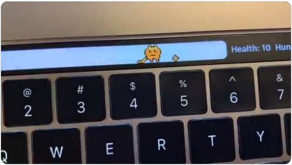 最新Touch Bar Pet擁有很多以前玩電子寵物時的經典功能