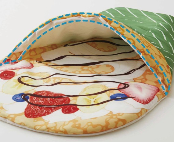 這三款的捲毯的開口位都設有鋼絲,這樣就可以成拱形