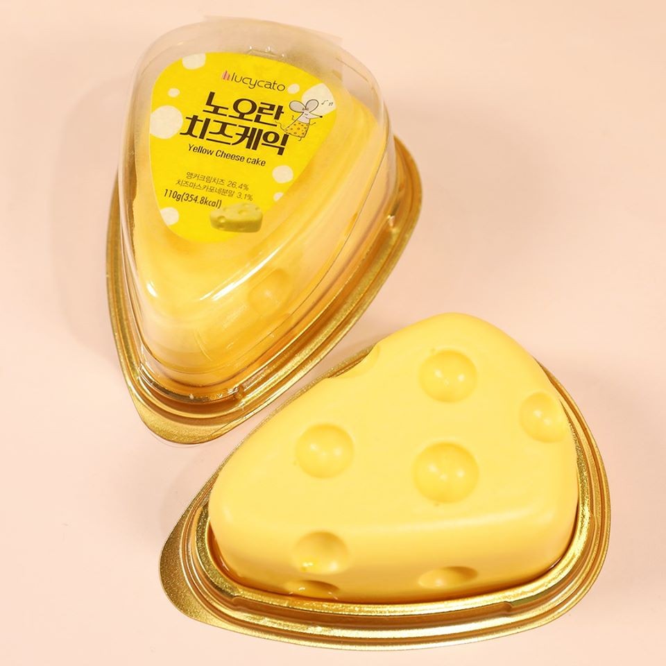 今次韓國 7-11 也乘著芝士熱潮推出外型超逼真的芝士蛋糕