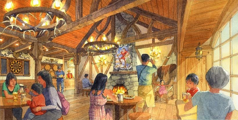 還有以動畫中的反派加斯頓所命名的「加斯頓的餐廳」