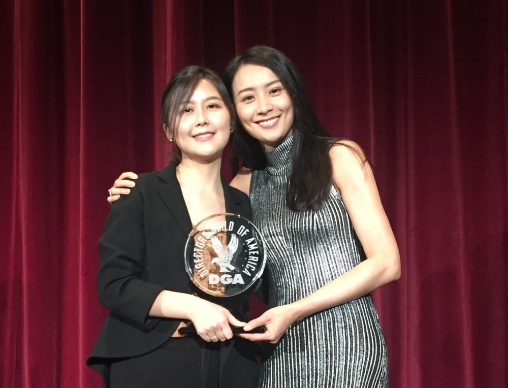 該片今日在美國獲得第25屆美國導演工會的學生電影大獎,她跟導演元圓出席頒獎典禮領獎。