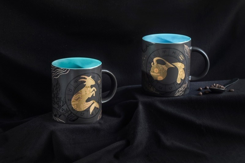以12星座圖案造型推出專屬杯款,讓大家全世界的星座終於都可以擁有代表著自己的杯子了!