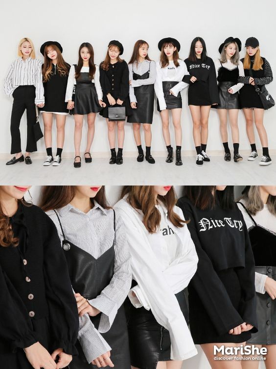 當你一群女生一同穿著黑色dresscode就非常吸睛!