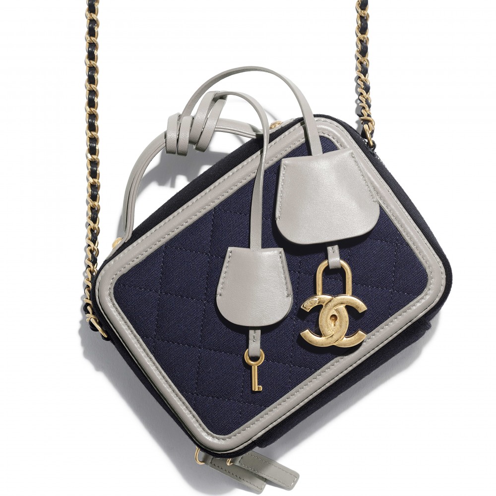 「經典藍」手袋2020 CHANEL Jersey針織化妝包