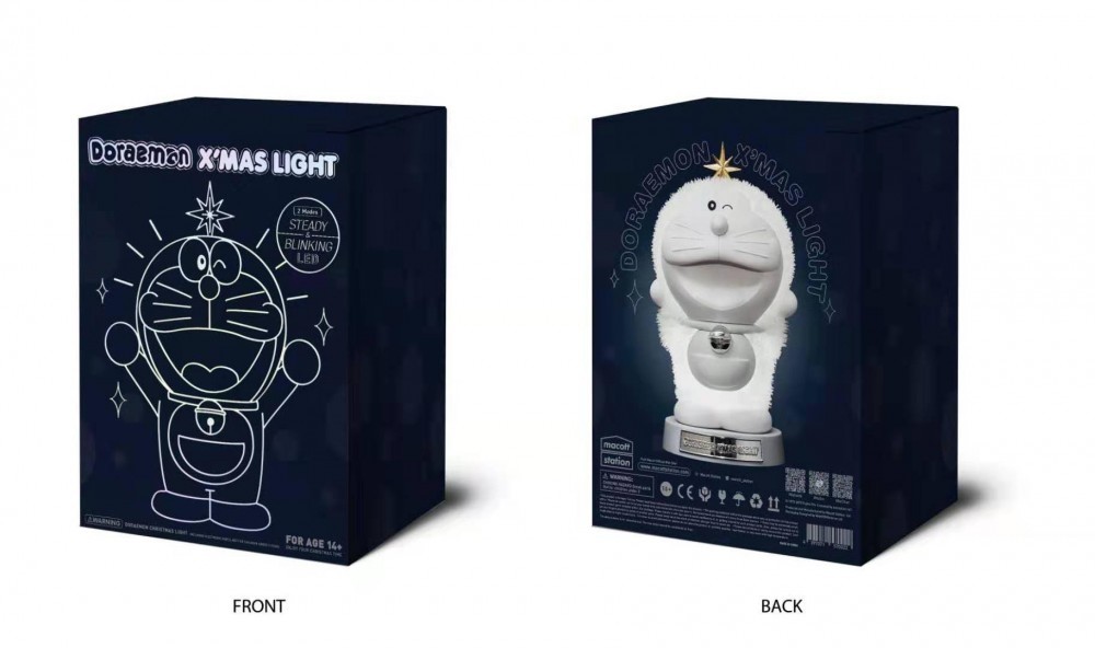 這款「多啦A夢發光聖誕樹」(Doraemon X' mas Light 2019)就是今年剛推出的新版,以雪白色打造而成