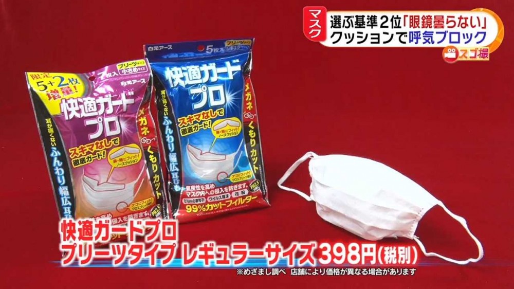 白元快適防霧氣口罩