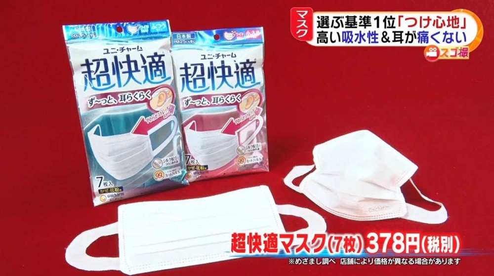 Unicharm超快適口罩 (7個裝)