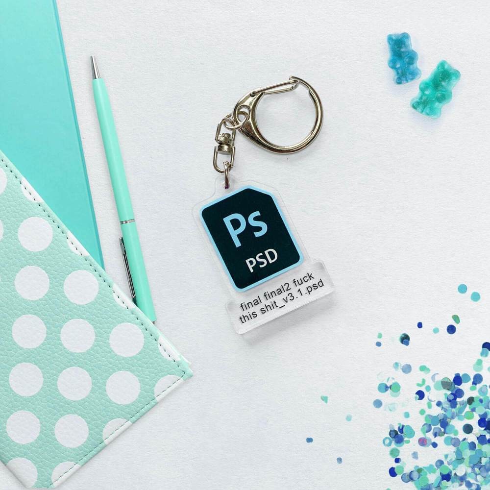 Adobe軟件鎖匙扣