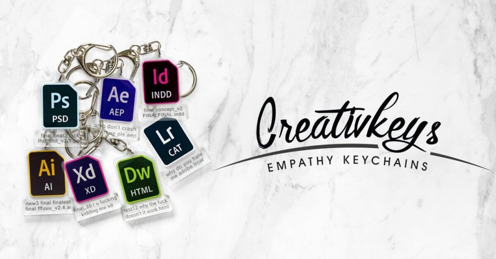 creativkeys Adobe軟件鎖匙扣
