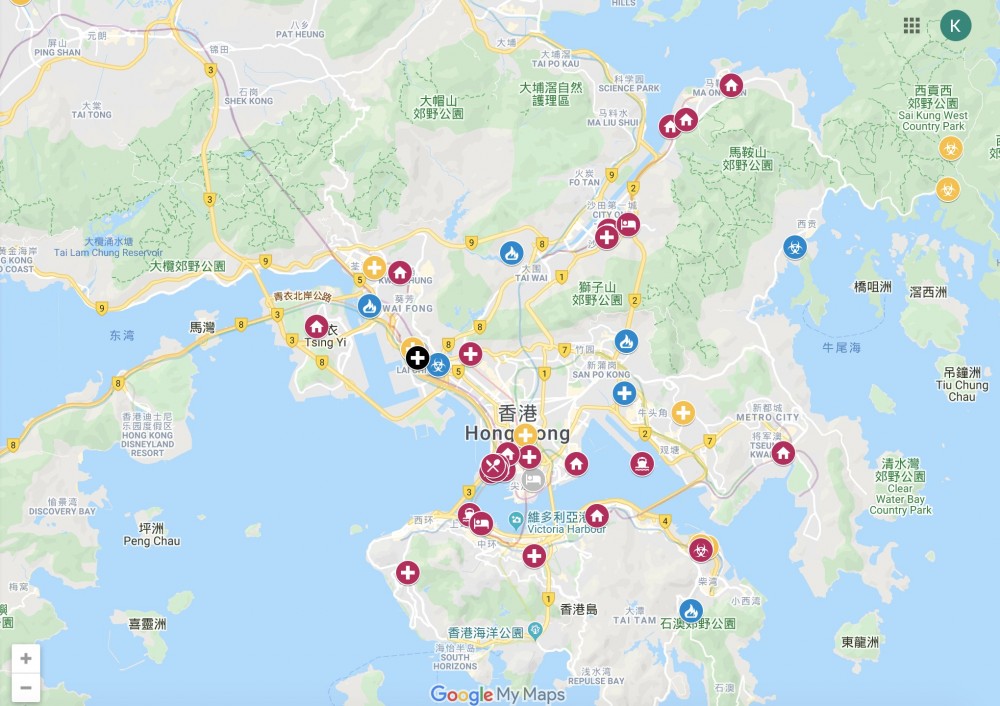 最近有網民就於GOOGLE MAP建立了一個「武漢肺炎疫情香港地區」地圖給大家參考,大家出門前就先查查看吧!