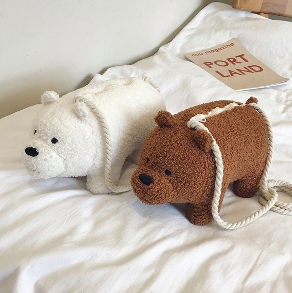 韓國funingfactory的《熊熊遇見你》超萌斜揹袋