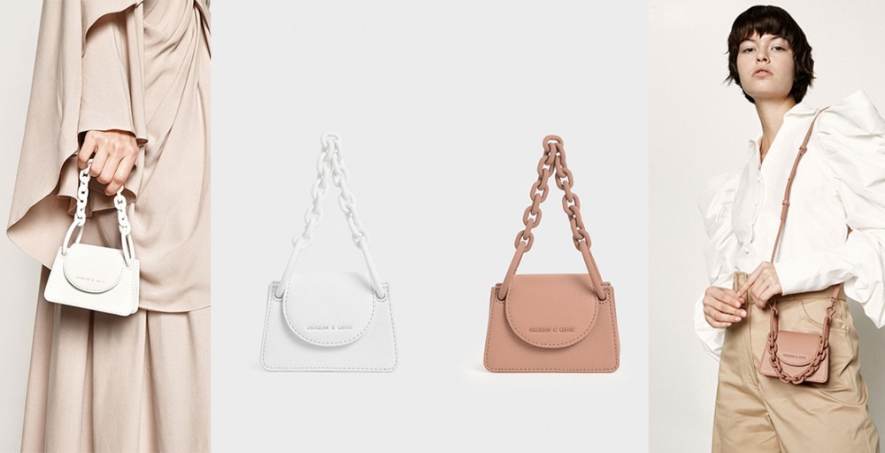 Charles&Keith 奶茶手袋