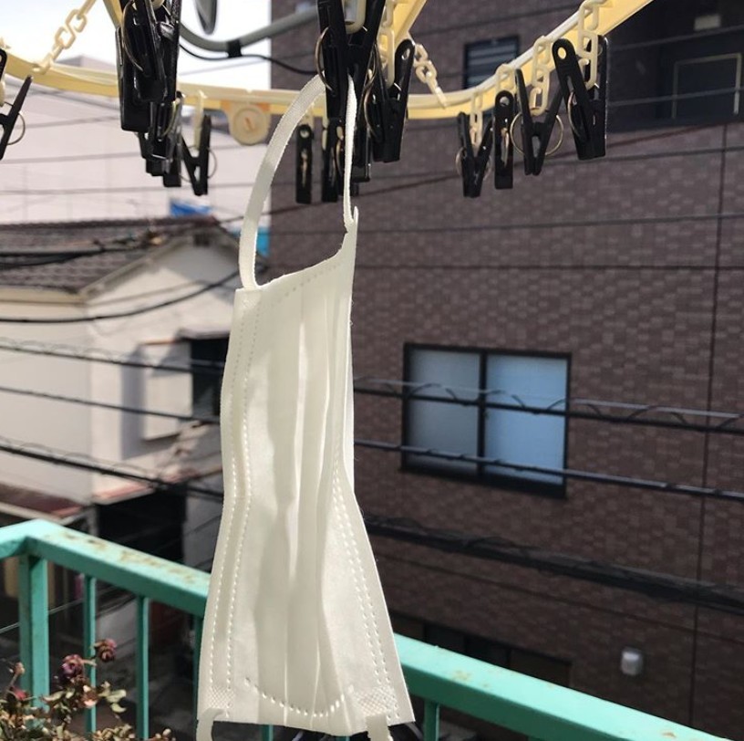 蒸口罩消毒重用 曬晾口罩