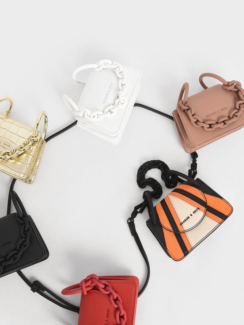Charles&Keith 奶茶手袋