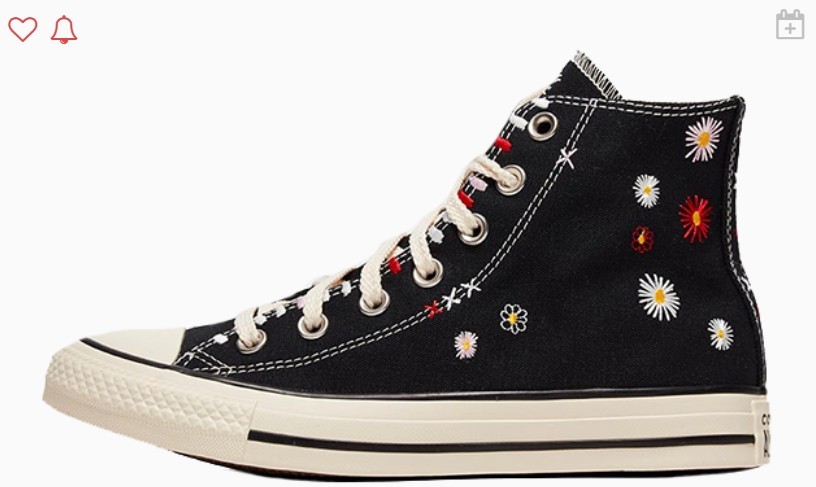Converse 全新「Self-Expression」系列的小花刺繡限定版鞋款