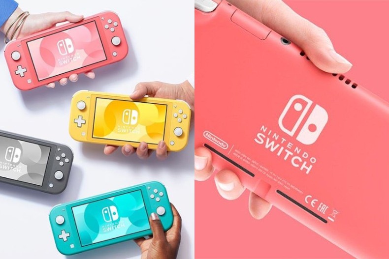 Switch Lite 的最新夢幻珊瑚粉色主機