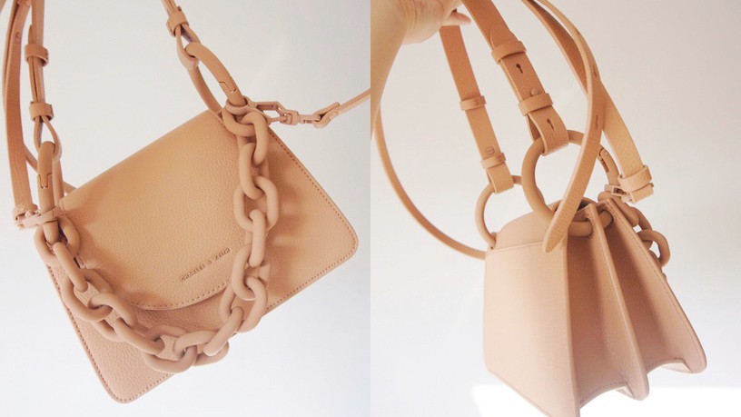 Charles&Keith 奶茶手袋