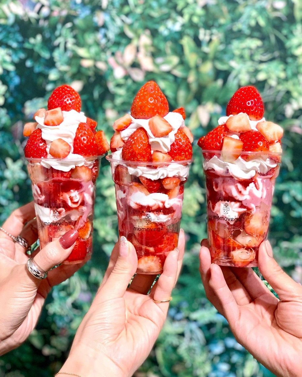 momovege也推出一系列草莓甜品