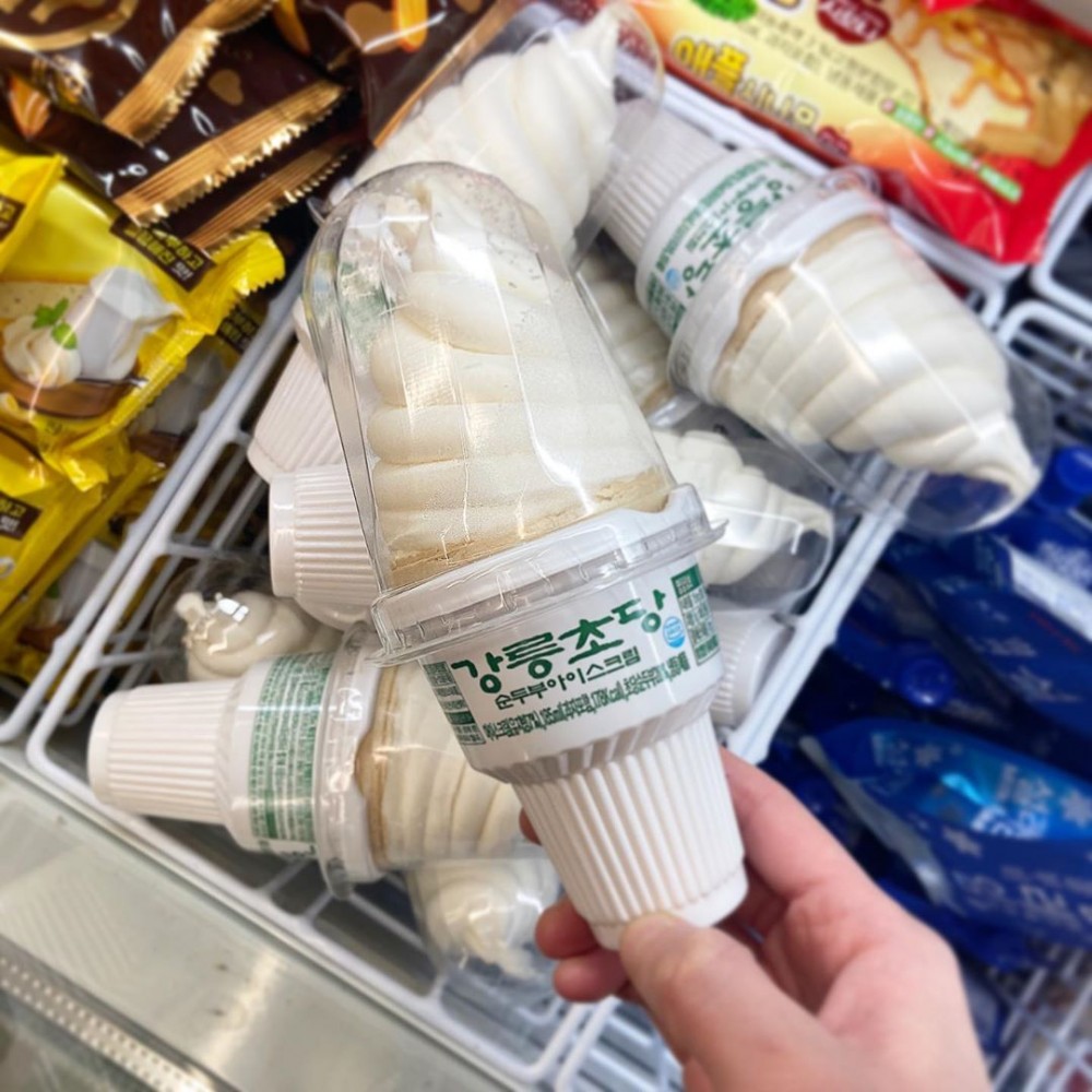 韓國特濃豆腐味軟雪糕在韓國便利店就能輕鬆買到