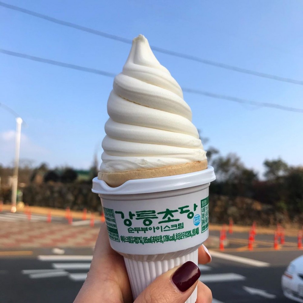 江陵豆腐軟雪糕(강릉초당순두부아이스크림)
