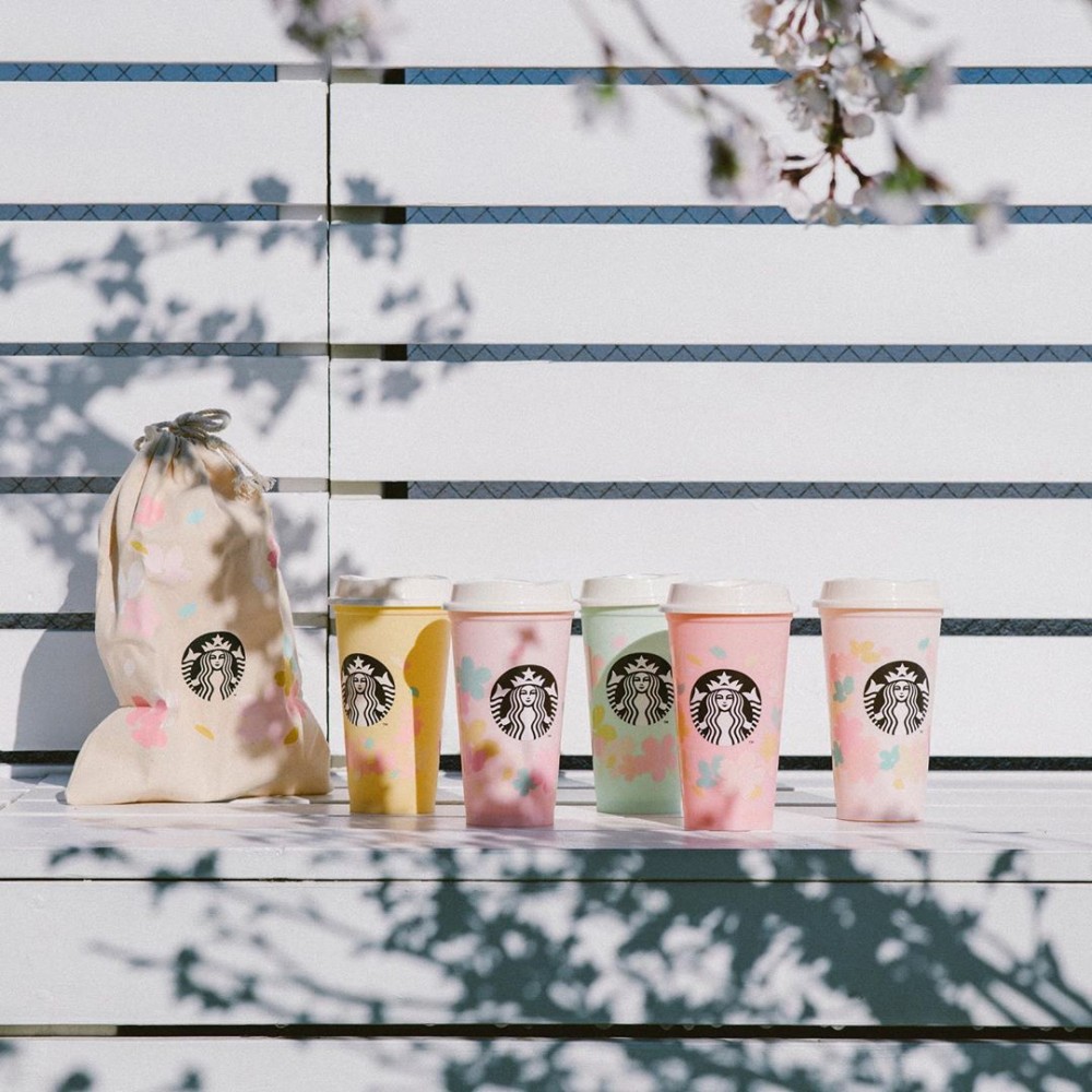 它就是來自日本Starbucks REUSE and RESPECT 系列的環保櫻花杯！