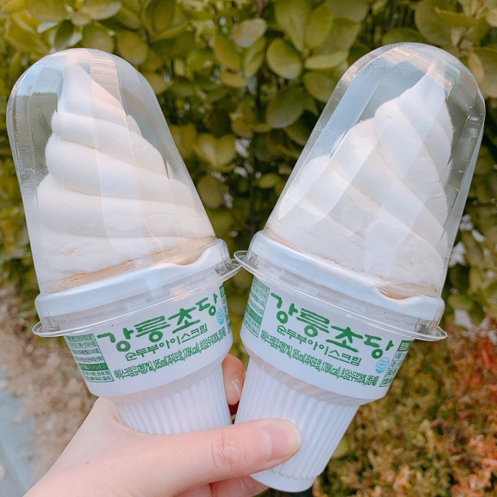 韓國最近大熱的江陵豆腐軟雪糕