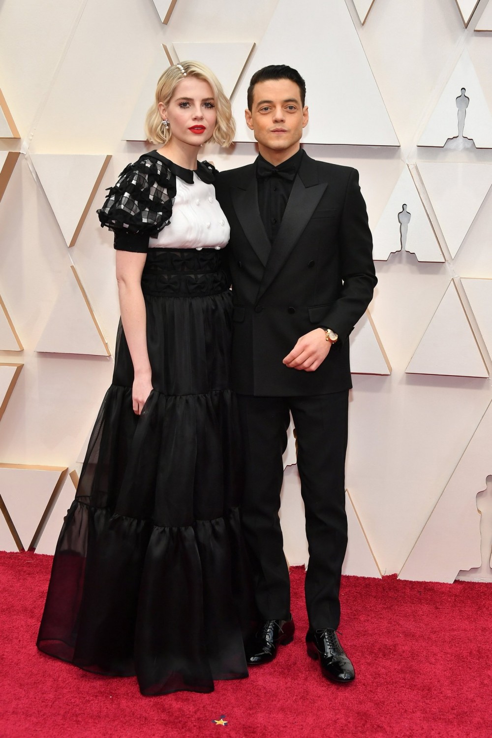 Lucy Boynton and Rami Malek