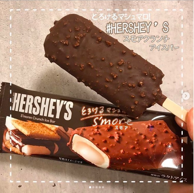 Hershey's朱古力棉花糖雪條,內含S'MORE棉花糖麻糬軟心