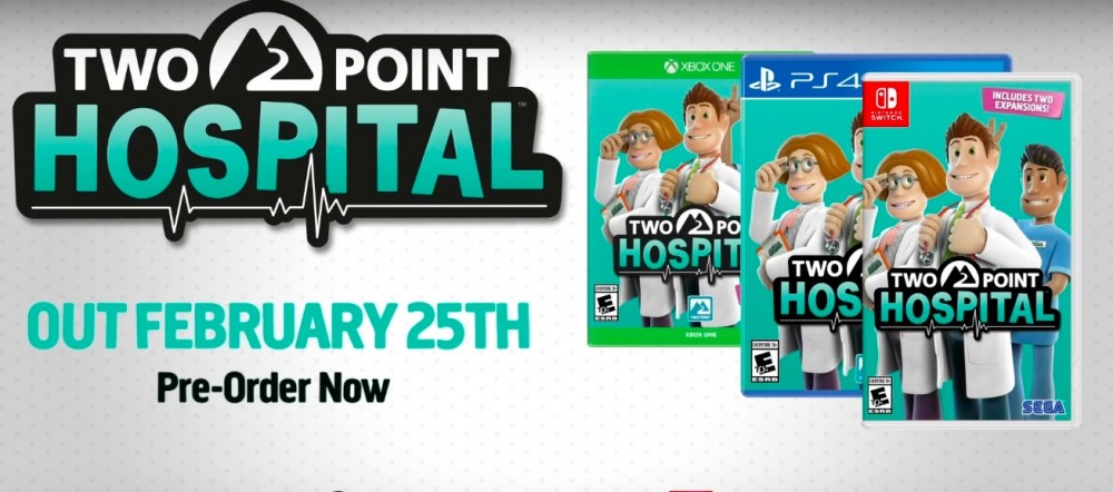 《Two Point Hospital》在今日就會推出 PS4、Xbox One、Nintendo Switch版本