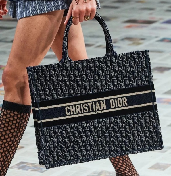 把多款經典手袋都換上了秋冬必備的奢華天鵝絨材質,令Christine Dior logo更具立體美。