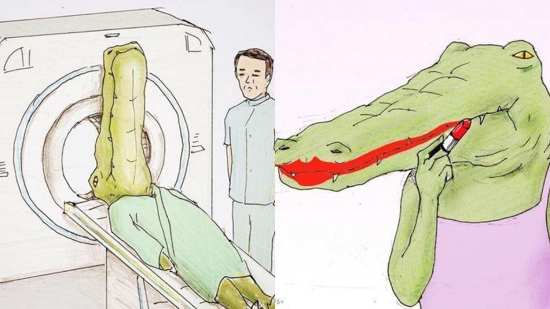 2012年時日本插畫家 Keigo 開始在IG上post出他搞鬼幽默的插畫,到2018年IG已經累積28萬followers