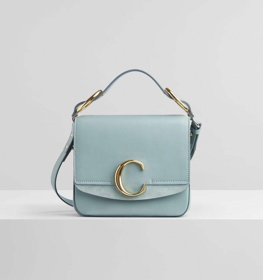 Chloé C small bag in shiny & suede calfskin HK$ 13,800