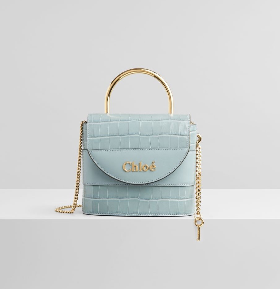 Small Abylock chain bag in embossed croco effect on calfskin HK$ 13,400