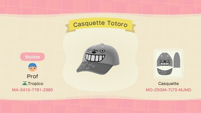 【動物森友服飾QR CODE下載】龍貓、千與千尋作者ID!