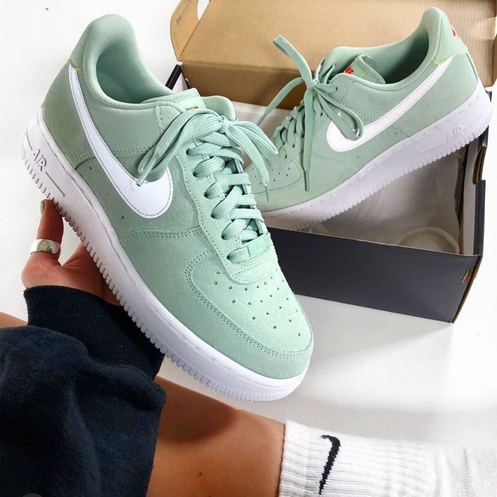 NIKE AIR FORCE1 馬卡龍色 藍色