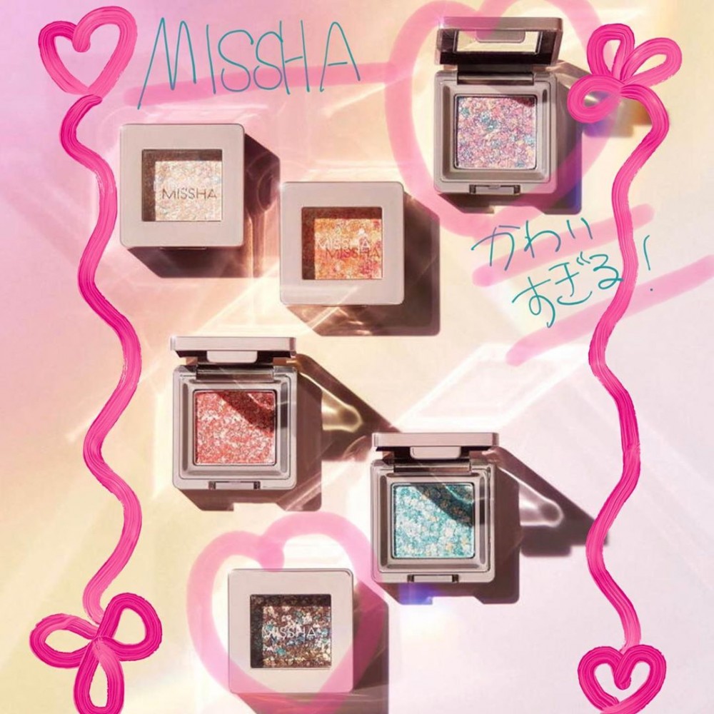 MISSHA單色眼影 日本限定碎鑽單色眼影