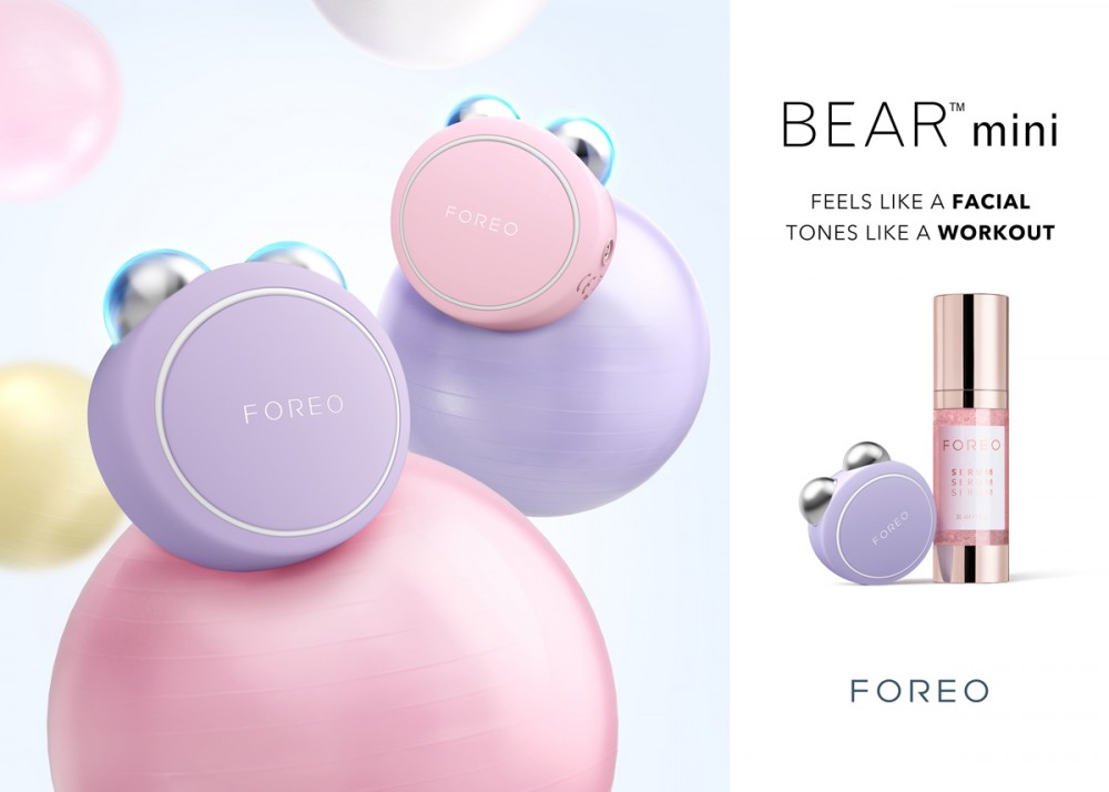 FOREO BEAR mini 智能美容儀蘋果肌專用:針對顴骨和笑紋