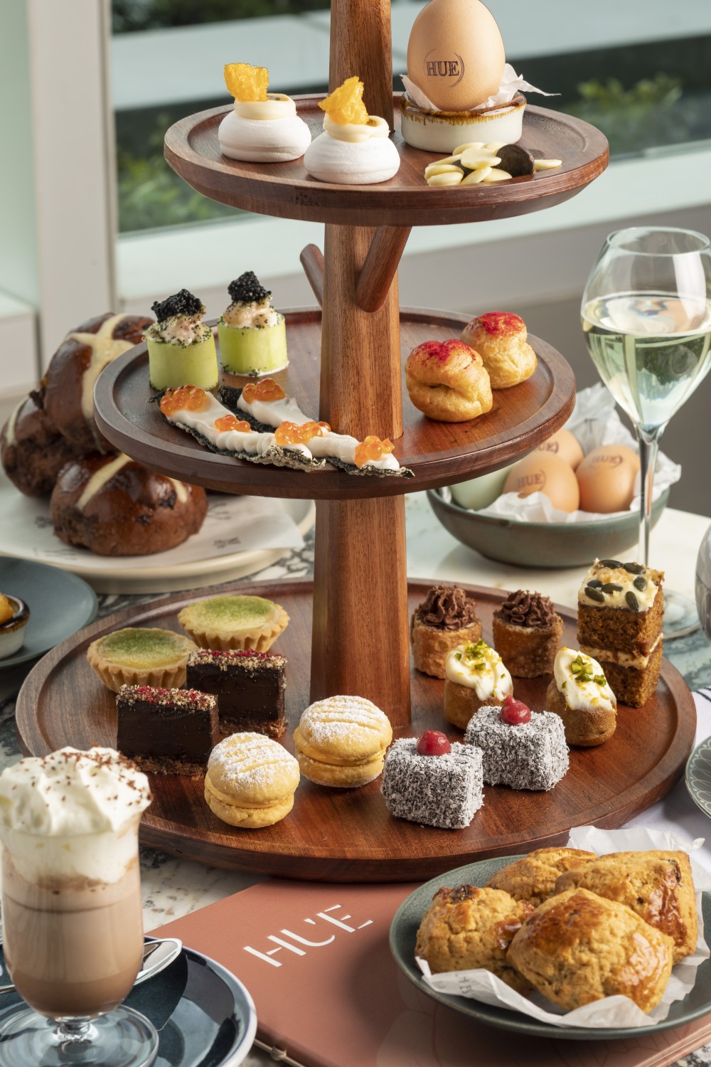 Hue Easter Afternoon Tea Set with Champagne 3