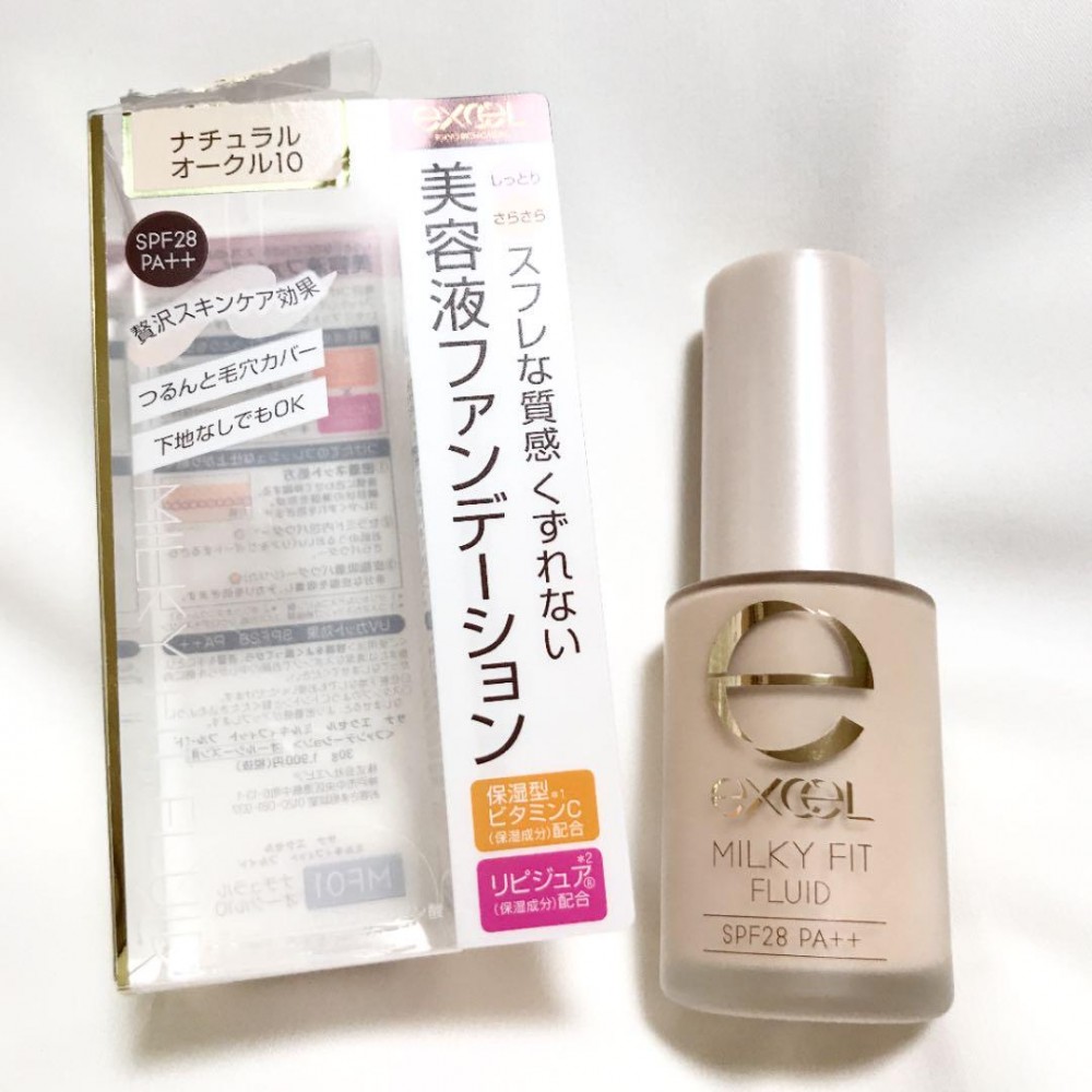 【開架粉底推薦2020】Excel水潤精華粉底液貼服親膚