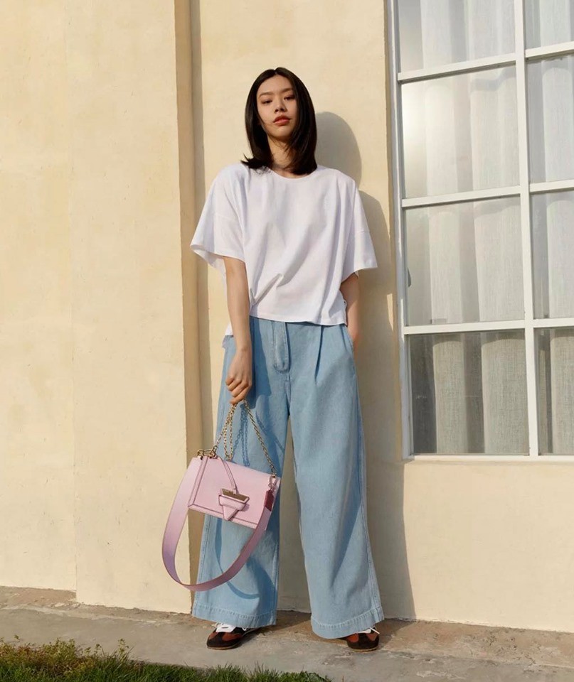 LOEWE Barcelona Soft Bag櫻花粉色手袋