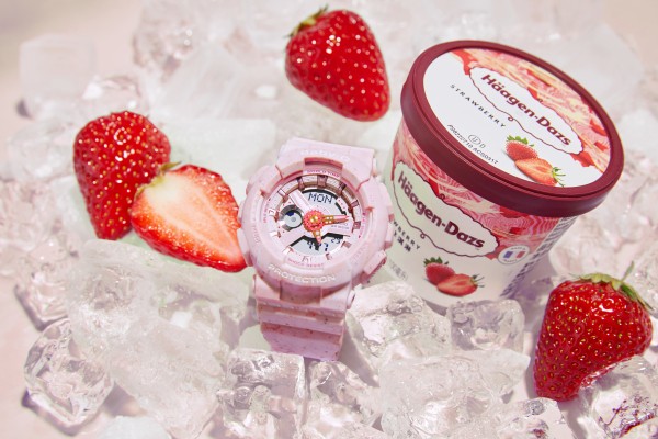 Baby-G聯乘Häagen-Dazs推手錶薄荷草莓雪糕顏色