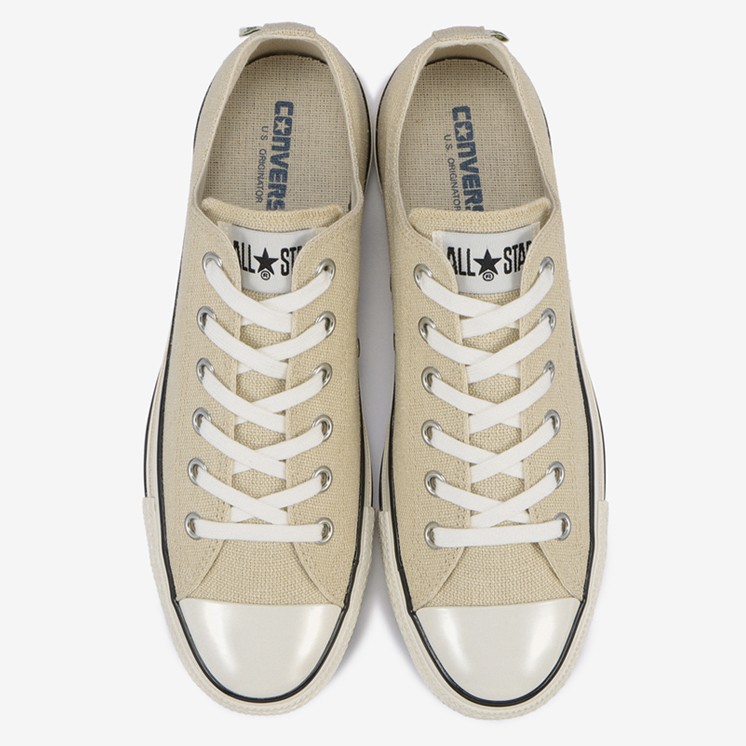 日本奶油麻布Converse