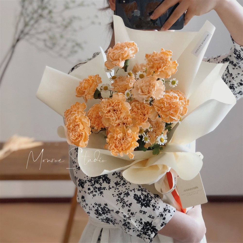 粉橙色康乃馨