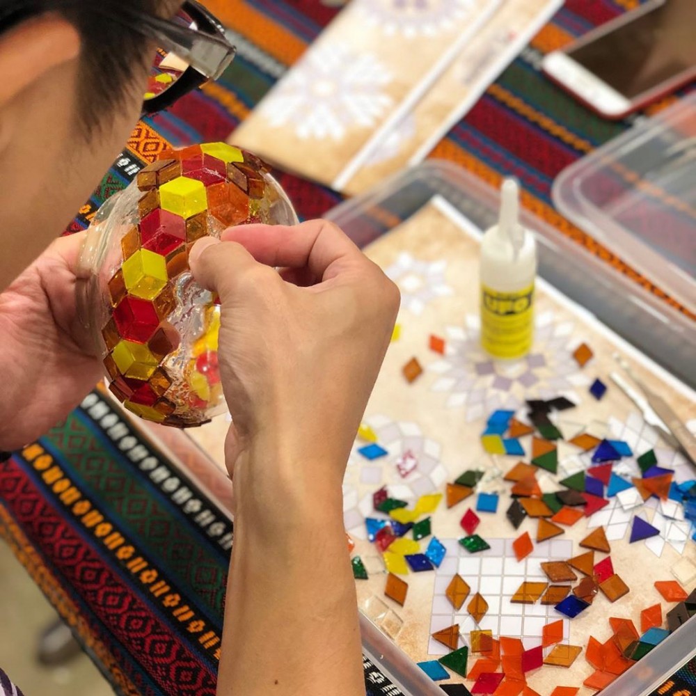 香港Workshop推介 Mosaic Art Studio 土耳其馬賽克燈工作坊