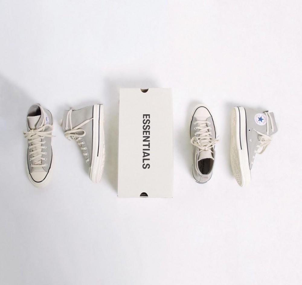 Converse FOG, CONVERSE 2020, CONVERSE Fear of God ESSENTIALS, CONVERSE 霧柔灰, CONVERSE長鞋帶