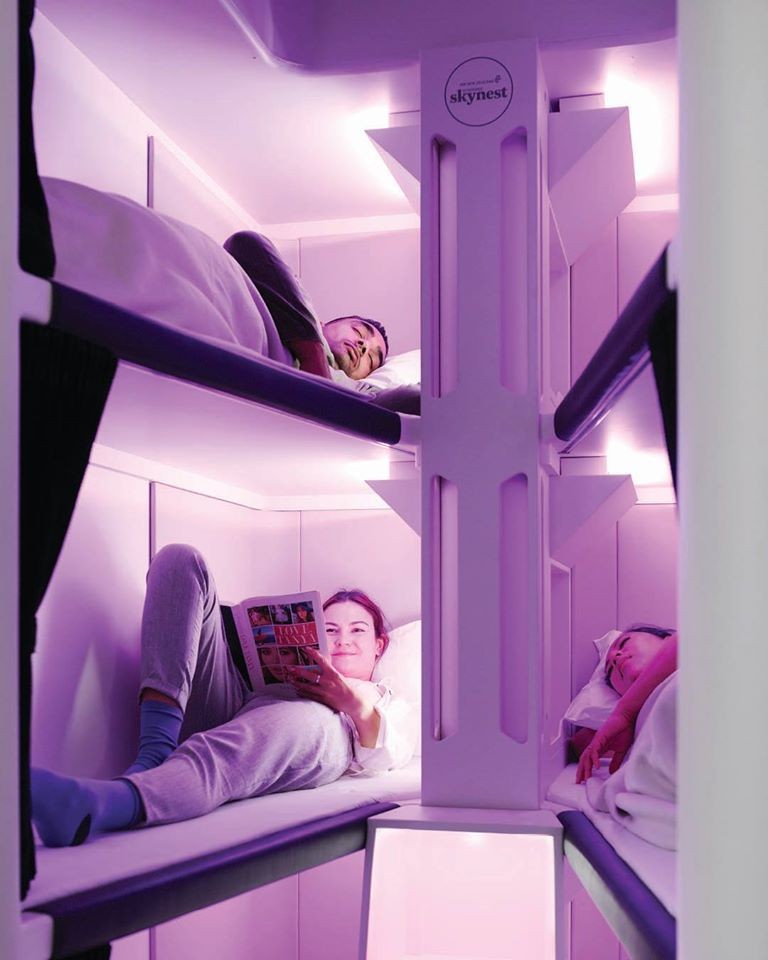 紐西蘭航空 Air New Zealand經濟艙內新增「Economy Skynest 睡眠艙」